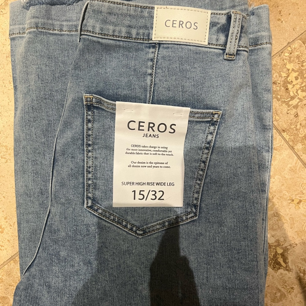 Super high rise wide leg Jean